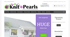 Desktop Screenshot of knitandpearls.com